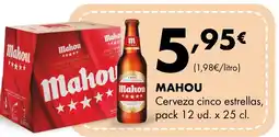 Supermercados Lupa MAHOU Cerveza cinco estrellas oferta