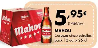 Supermercados Lupa MAHOU Cerveza cinco estrellas oferta