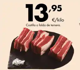 Supermercados Lupa Costilla o falda de ternera oferta