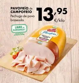 Supermercados Lupa PAVOFRÍO de CAMPOFRÍO Pechuga de pavo braseada. oferta