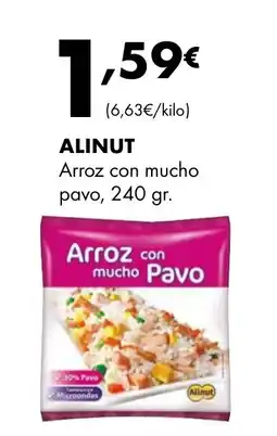 Supermercados Lupa ALINUT Arroz con mucho pavo oferta