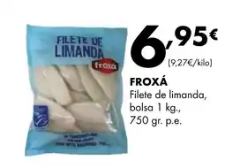 Supermercados Lupa FROXÁ Filete de limanda oferta