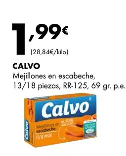 Supermercados Lupa CALVO Mejillones en escabeche oferta