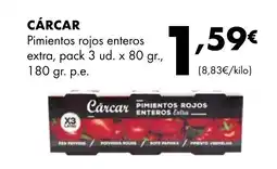 Supermercados Lupa CÁRCAR Pimientos rojos enteros extra oferta