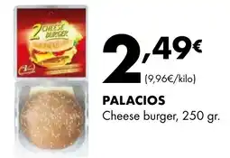Supermercados Lupa PALACIOS Cheese burger. oferta