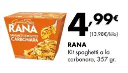 Supermercados Lupa K RANA Kit spaghetti a la carbonara oferta