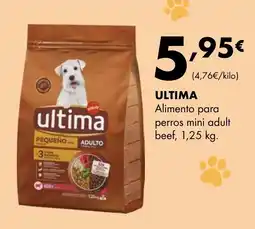 Supermercados Lupa ULTIMA Alimento para perros mini adult beef oferta