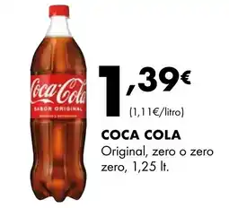 Supermercados Lupa COCA COLA Original, zero o zero zero oferta