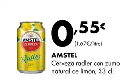 Supermercados Lupa AMSTEL Cerveza radler con zumo natural de limón oferta