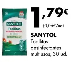 Supermercados Lupa SANYTOL Toallitas desinfectantes multiusos oferta