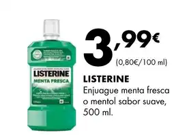 Supermercados Lupa LISTERINE Enjuague menta fresca o mentol sabor suave oferta