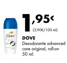 Supermercados Lupa DOVE Desodorante advanced care original roll-on oferta