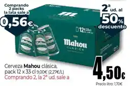 Unide Supermercados MAHOU Cerveza clásica oferta