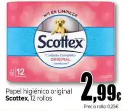 Unide Supermercados SCOTTEX Papel higiénico original oferta