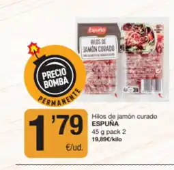Economy Cash ESPUÑA Hilos de jamón curado oferta