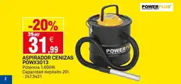 Bricoking POWERPLUS Aspirador cenizas powx3013 oferta