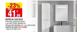 Bricoking Espejo led eco oferta