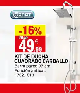 Bricoking Kit de ducha cuadrado carballo oferta