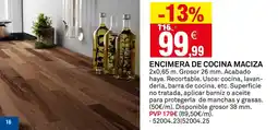 Bricoking Encimera de cocina maciza oferta