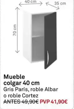 Bricoking Mueble colgar 40 cm oferta