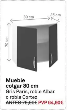 Bricoking Mueble colgar 80 cm oferta