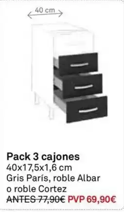 Bricoking Pack 3 cajones oferta