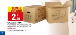 Bricoking Caja cartón oferta