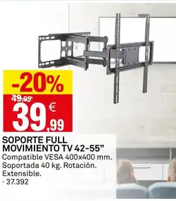 Bricoking Soporte full movimiento tv 42-55" oferta