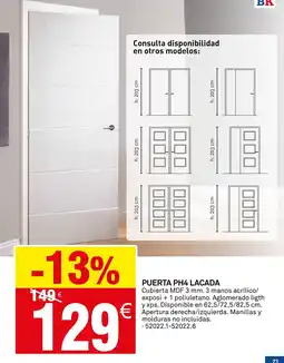 Bricoking Puerta ph4 lacada oferta