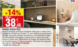 Bricoking Panel acústico oferta