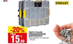 Bricoking STANLEY Pack 2 cajas organizadoras sortmaster oferta