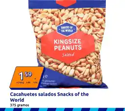 Action Cacahuetes salados Snacks of the World oferta