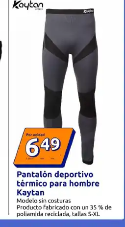 Action Pantalón deportivo térmico para hombre Kaytan oferta