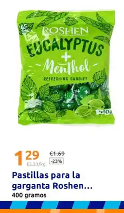 Action Pastillas para la garganta Roshen oferta