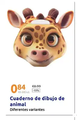 Action Cuaderno de dibujo de animal oferta