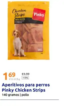 Action Aperitivos para perros Pinky Chicken Strips oferta