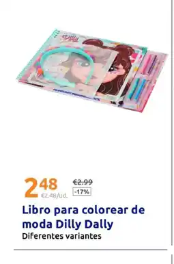 Action Libro para colorear de moda Dilly Dally oferta