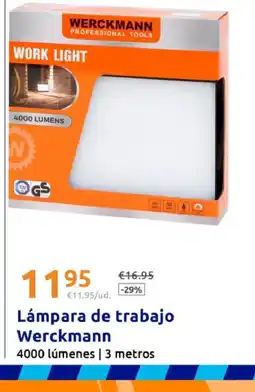 Action Lámpara de trabajo Werckmann oferta