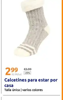 Action Calcetines para estar por casa oferta