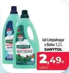 Spar La Palma Sanytol - gel limpiahogar o banos oferta