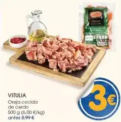 Supermercados Plaza Vitulia - oreja cocida de cerdo oferta