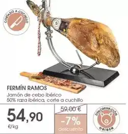 Supermercados Plaza Origen - jamon de cebo iberico 50% raza iberica oferta
