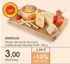 Supermercados Plaza Queso de leche de vaca pasteurizada munster dop oferta
