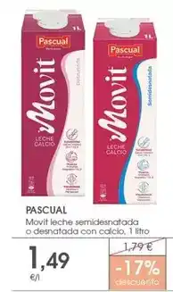 Supermercados Plaza Pascual - pavis movit leche semidesnatada o desnatada con calcio oferta