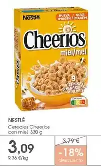 Supermercados Plaza Nestlé - cereales cheerios con miel oferta