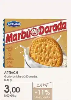 Supermercados Plaza Artiach - galletas marbu dorada oferta