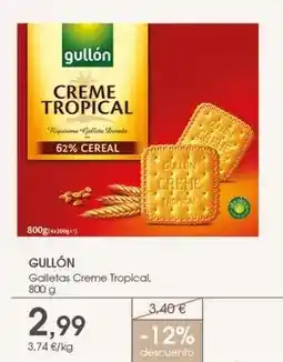 Supermercados Plaza Gullón - galletas creme tropical oferta