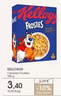 Supermercados Plaza Kellogg's - cereales frosties oferta