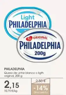 Supermercados Plaza Philadelphia - queso de untar blanco o light original oferta