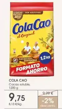 Supermercados Plaza Cola cao - cacao soluble oferta